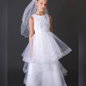 US ANGELS flower girl or first communion dress. NEW